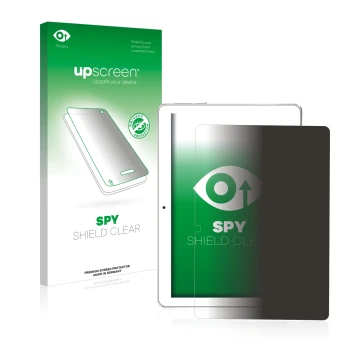 Front side of a product packaging with the brand logo upscreen. Next to it is the device Toscido X104 10