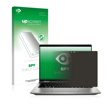 Front side of a product packaging with the brand logo upscreen. Next to it is the device HP ProBook x360 435 G7 shown with the