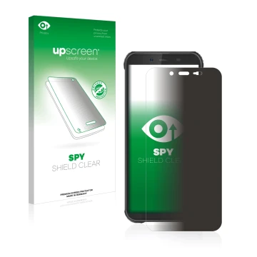 Front side of a product packaging with the brand logo upscreen. Next to it is the device Blackview BV5500 Plus shown with the 