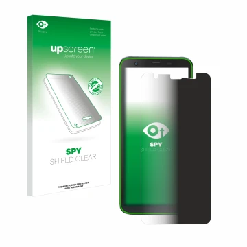 Front side of a product packaging with the brand logo upscreen. Next to it is the device Blackview BV6300 Pro shown with the c