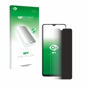 Front side of a product packaging with the brand logo upscreen. Next to it is the device Cubot Note 20 shown with the correspo