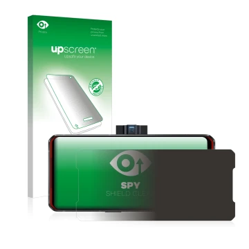 Front side of a product packaging with the brand logo upscreen. Next to it is the device Lenovo Legion Duel shown with the cor