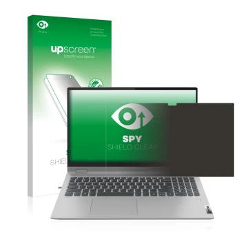 Front side of a product packaging with the brand logo upscreen. Next to it is the device Lenovo IdeaPad Flex 5 15