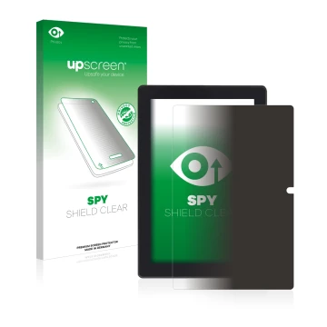 Front side of a product packaging with the brand logo upscreen. Next to it is the device Simbans Tangotab 10