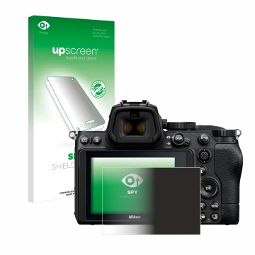 Front side of a product packaging with the brand logo upscreen. Next to it is the device Nikon Z 5 shown with the correspondin