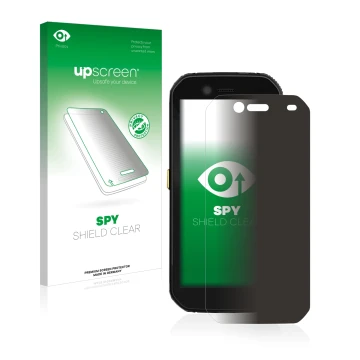 Front side of a product packaging with the brand logo upscreen. Next to it is the device Caterpillar Cat S42 shown with the co
