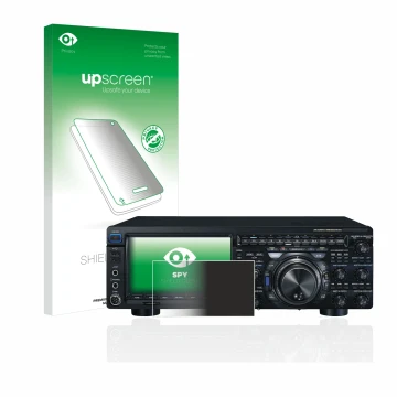 Front side of a product packaging with the brand logo upscreen. Next to it is the device Yaesu FT-DX101D shown with the corres