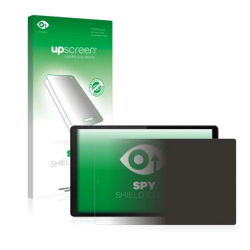 Front side of a product packaging with the brand logo upscreen. Next to it is the device Lenovo Tab M10 HD (2nd Gen.) shown wi