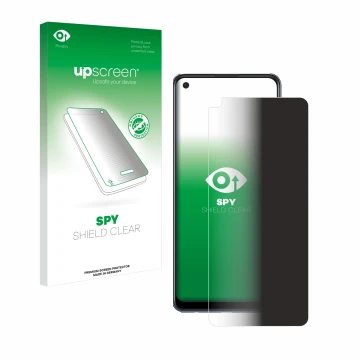 Front side of a product packaging with the brand logo upscreen. Next to it is the device Oppo A74 5G shown with the correspond