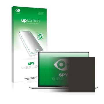 Front side of a product packaging with the brand logo upscreen. Next to it is the device Huawei MateBook X Pro 2021 shown with