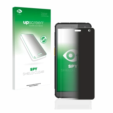Front side of a product packaging with the brand logo upscreen. Next to it is the device i.safe MOBILE IS655.2 shown with the 
