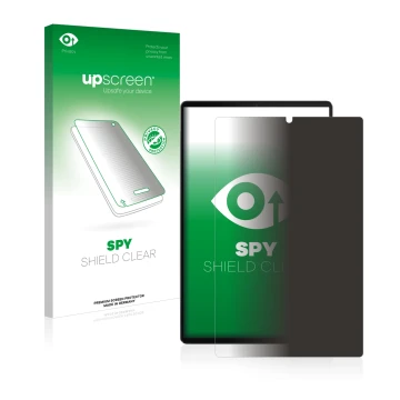 Front side of a product packaging with the brand logo upscreen. Next to it is the device Lenovo Tab M10 FHD Plus shown with th