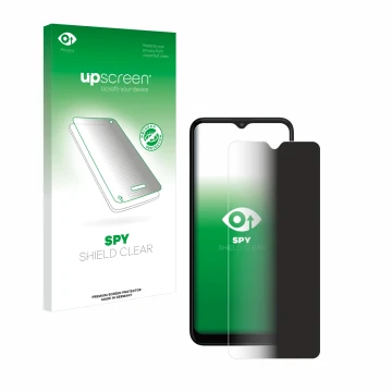 Front side of a product packaging with the brand logo upscreen. Next to it is the device Motorola Moto G20 shown with the corr