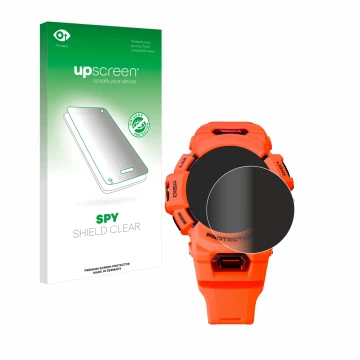 Front side of a product packaging with the brand logo upscreen. Next to it is the device Casio G-Shock GBA-900 shown with the 