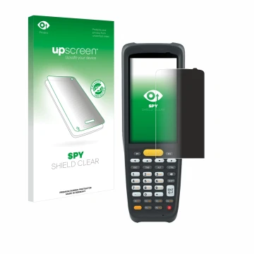 Front side of a product packaging with the brand logo upscreen. Next to it is the device Zebra MC2200 shown with the correspon