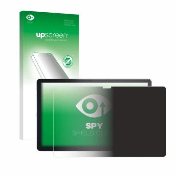 Front side of a product packaging with the brand logo upscreen. Next to it is the device Lenovo Tab P11 Plus shown with the co