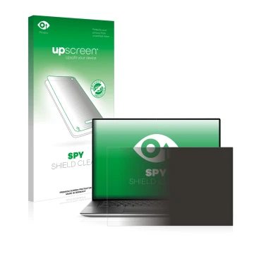 Front side of a product packaging with the brand logo upscreen. Next to it is the device Dell XPS 15 9510 Non-Touch shown with