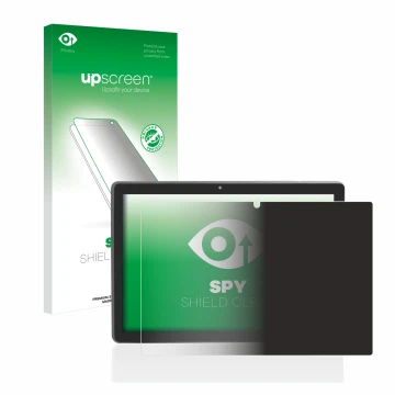 Front side of a product packaging with the brand logo upscreen. Next to it is the device Majestic Tab-912 4G shown with the co