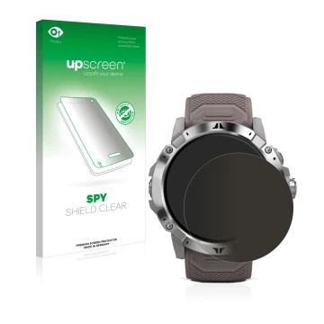 Front side of a product packaging with the brand logo upscreen. Next to it is the device Coros Vertix 2 shown with the corresp