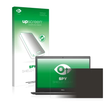 Front side of a product packaging with the brand logo upscreen. Next to it is the device Dell Latitude 3510 shown with the cor