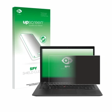 Front side of a product packaging with the brand logo upscreen. Next to it is the device Lenovo ThinkPad T14s Gen 2 shown with