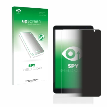 Front side of a product packaging with the brand logo upscreen. Next to it is the device Blackview Tab 6 shown with the corres