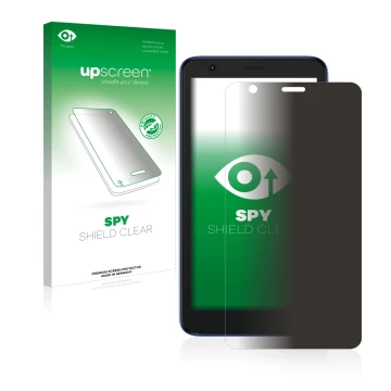 Front side of a product packaging with the brand logo upscreen. Next to it is the device ZTE Blade L9 shown with the correspon