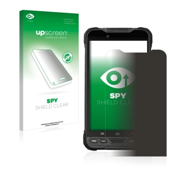 Front side of a product packaging with the brand logo upscreen. Next to it is the device UniStrong UT12P shown with the corres