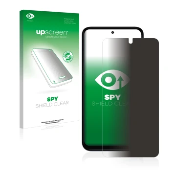 Front side of a product packaging with the brand logo upscreen. Next to it is the device Motorola Moto G31 shown with the corr