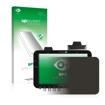 Front side of a product packaging with the brand logo upscreen. Next to it is the device Convergent Design Odyssey 7Q+ shown w
