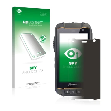 Front side of a product packaging with the brand logo upscreen. Next to it is the device i.safe MOBILE IS530.2 shown with the 