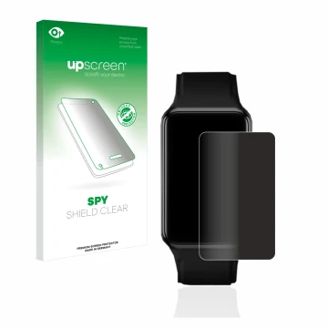 Front side of a product packaging with the brand logo upscreen. Next to it is the device Oppo Watch Free shown with the corres