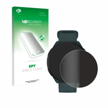 Front side of a product packaging with the brand logo upscreen. Next to it is the device Polar Pacer shown with the correspond