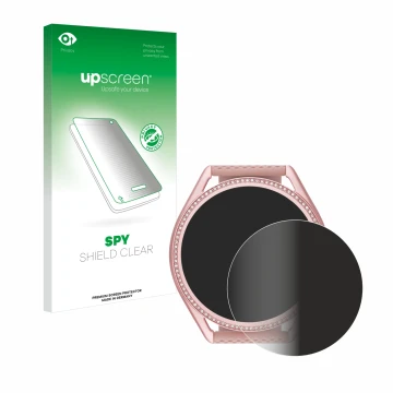 Front side of a product packaging with the brand logo upscreen. Next to it is the device Michael Kors Access MKGO Gen 5E MKT 5