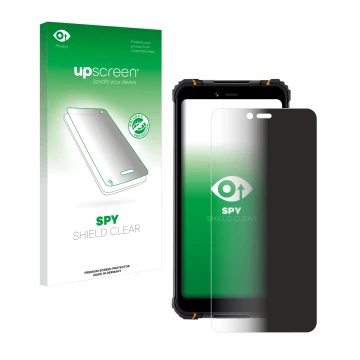 Front side of a product packaging with the brand logo upscreen. Next to it is the device Hotwav T5 Pro shown with the correspo