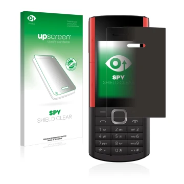 Front side of a product packaging with the brand logo upscreen. Next to it is the device Nokia 5710 XA shown with the correspo