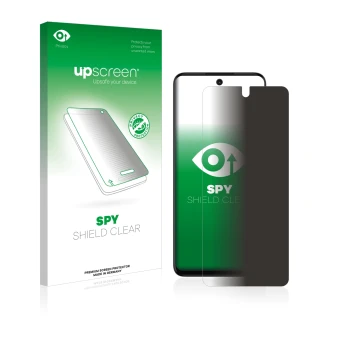 Front side of a product packaging with the brand logo upscreen. Next to it is the device Motorola Moto G32 shown with the corr