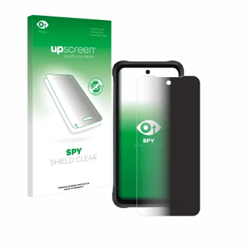 Front side of a product packaging with the brand logo upscreen. Next to it is the device Umidigi Bison 2 shown with the corres