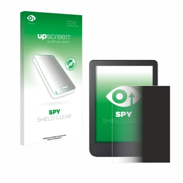 Front side of a product packaging with the brand logo upscreen. Next to it is the device Kobo Clara 2E shown with the correspo