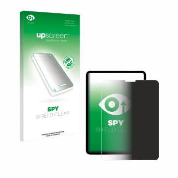 Front side of a product packaging with the brand logo upscreen. Next to it is the device Apple iPad Pro 11