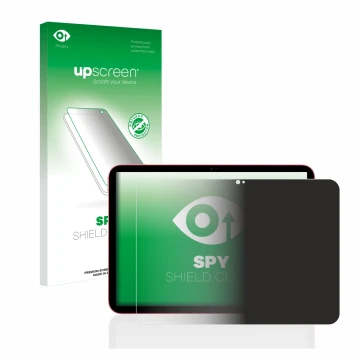 Front side of a product packaging with the brand logo upscreen. Next to it is the device Apple iPad 10.9