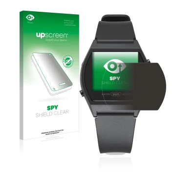 Front side of a product packaging with the brand logo upscreen. Next to it is the device Casio LW-204-1BEF shown with the corr