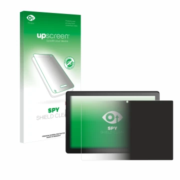 Front side of a product packaging with the brand logo upscreen. Next to it is the device emporia TAB 1 10.1