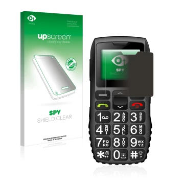 Front side of a product packaging with the brand logo upscreen. Next to it is the device artfone C1 + shown with the correspon