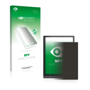 Front side of a product packaging with the brand logo upscreen. Next to it is the device Boox Tab X shown with the correspondi