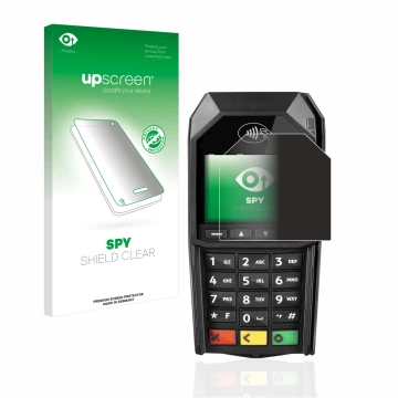 Front side of a product packaging with the brand logo upscreen. Next to it is the device ingenico Desk/1600 shown with the cor