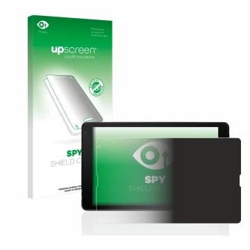 Front side of a product packaging with the brand logo upscreen. Next to it is the device MEDION Tablet E10421 10,1