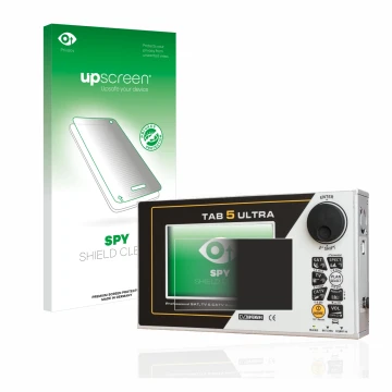 Front side of a product packaging with the brand logo upscreen. Next to it is the device Rover TAB 5 ULTRA shown with the corr