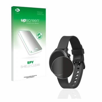 Front side of a product packaging with the brand logo upscreen. Next to it is the device Doro Watch shown with the correspondi