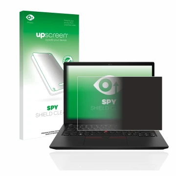 Front side of a product packaging with the brand logo upscreen. Next to it is the device Lenovo ThinkPad X13 Gen 3 shown with 